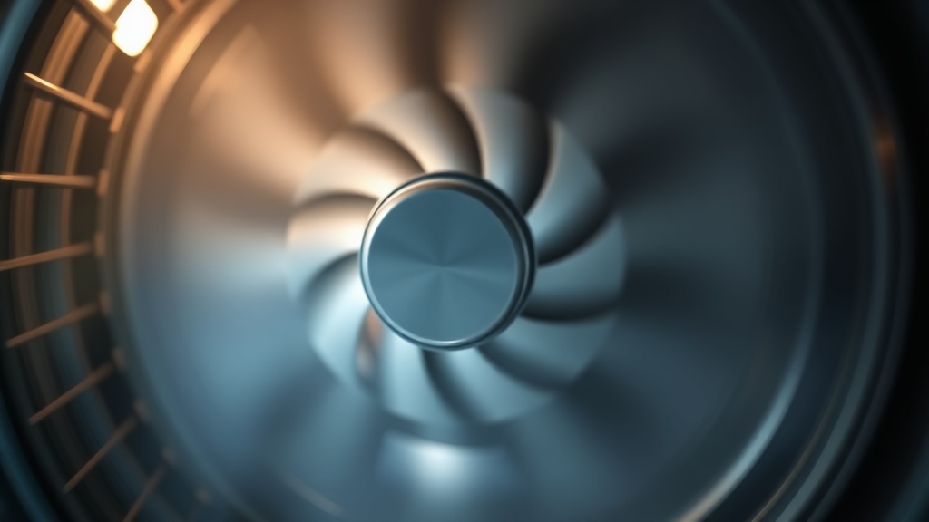 오븐 내부 뒷면에 위치한 컨벡션 팬이 돌아가며 열풍을 만들어내는 구조적인 모습